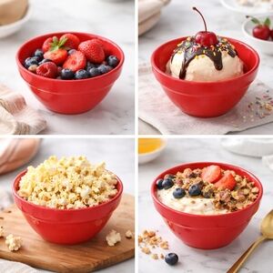 Thunder Group CR313PR 8 oz. Pure Red Smooth Melamine Bouillon Cup - 12/Case